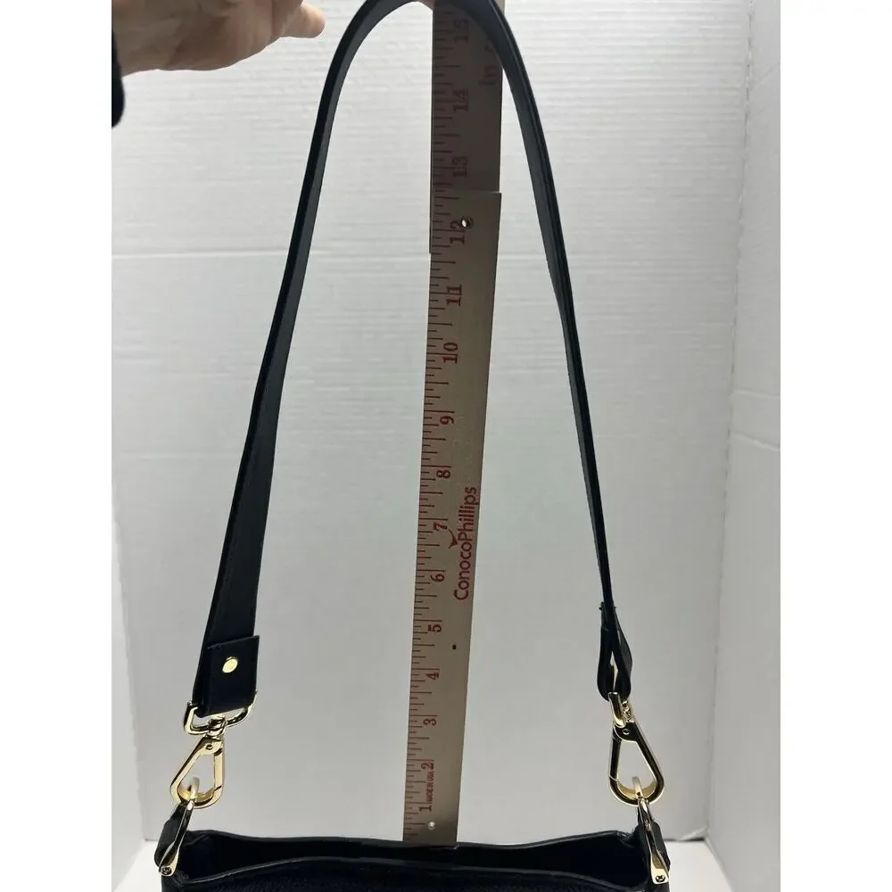 Rebecca Minkoff Women’s Jody Black Leather Feedbag Shoulder Strap